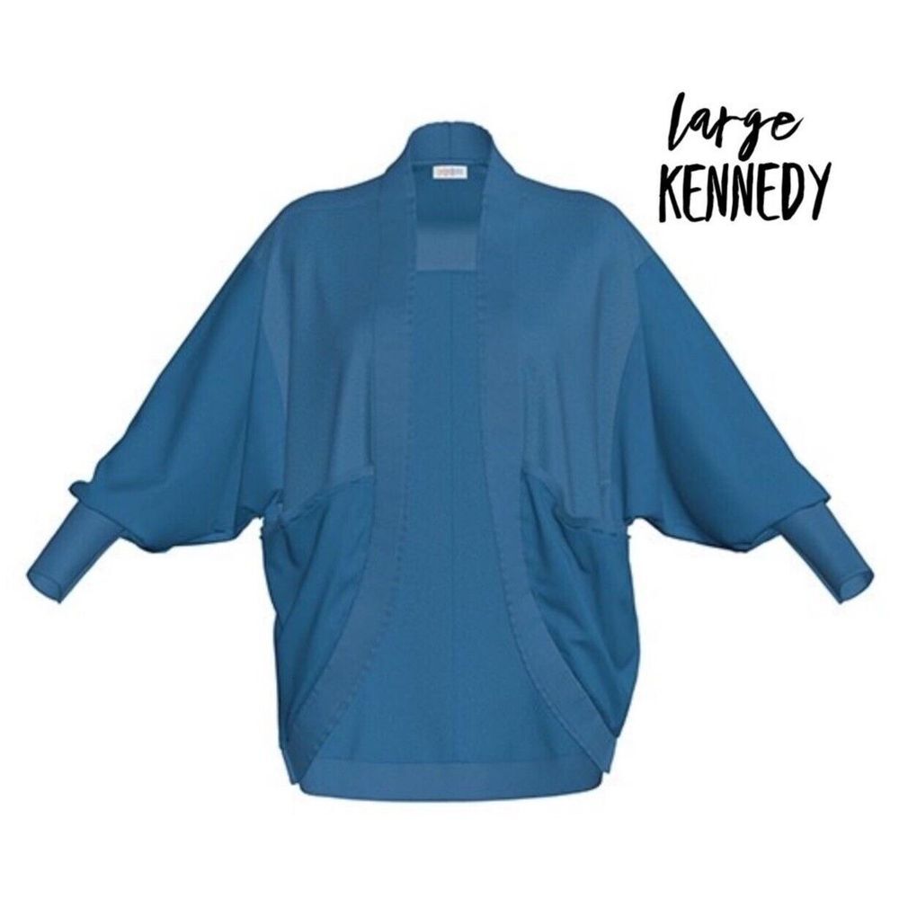 LuLaRoe Kennedy Cardigan in Teal Blue